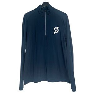 Lululemon Peloton Mens Metal Vent Tech 1/2 Zip 2.0 Navy Blue Pullover XL